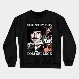 country style : tom selleck Crewneck Sweatshirt